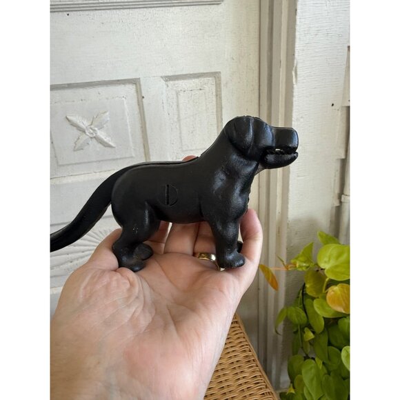 Vintage 1970s Black Dog Cast Iron Figural Nutcracker - Picture 4 of 7